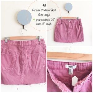 Forever 21 Jean Skirt